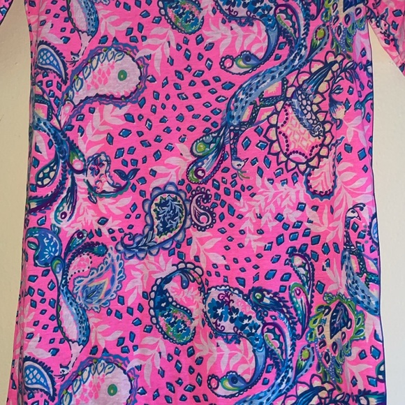 Lilly Pulitzer Girls Paisley Bird Print Short Mini Dress - Picture 2 of 7